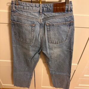 Zara mid rise straight jeans